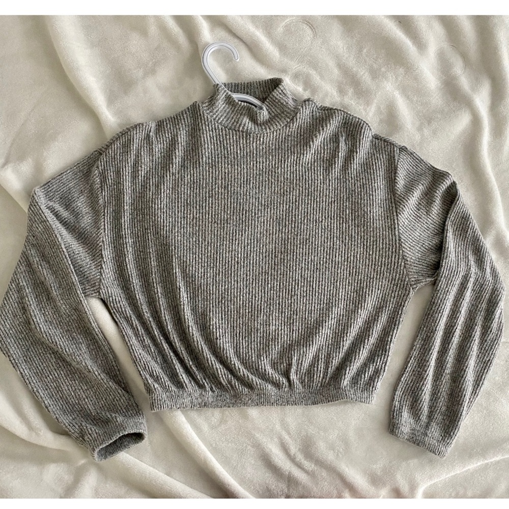 Gray loose fit sweater
